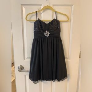 By & By black mini dress~ semi formal ….size 1
